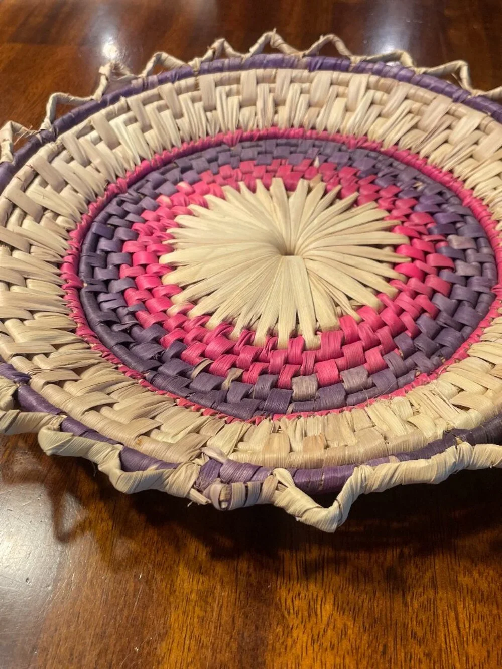 Handwoven Purple Pink 12